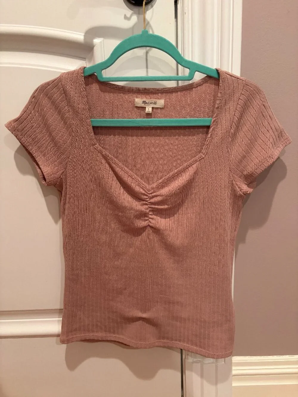 Madewell pink shirt size small